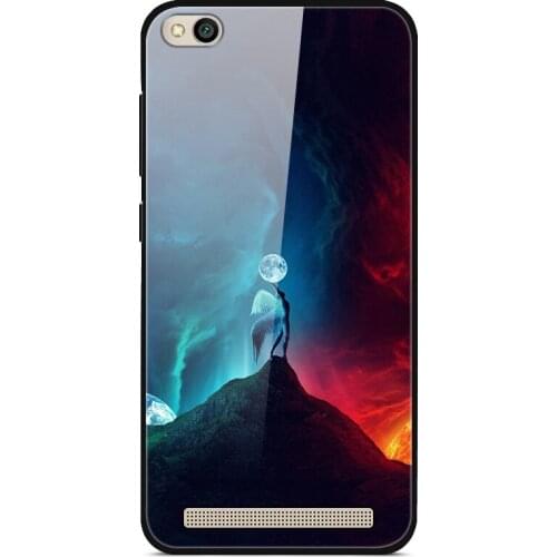 Case For Xiaomi Redmi 5A Tempered Glass Case Back Phone Cover Series 3