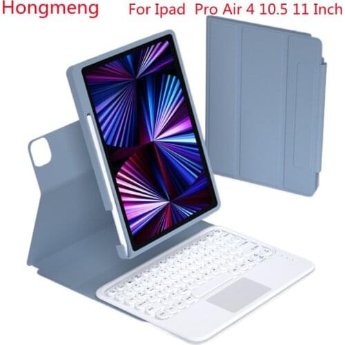 Hongmeng Business office Detachable Bluetooth Keyboard Cover with Pencil Cases Touch For iPad Air 4 Pro 11 Tablet Cover