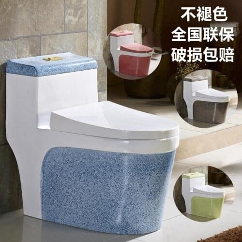 Color toilet household personality creative ceramic toilet water-saving toilet mute deodorant