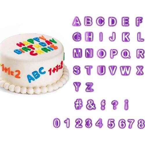 Cookie Mold Alphanumeric Biscuit Mold Alphabet Number Letter Mold Kitchen Cookie Baking Mold 40PCS DIY Decoration Tool