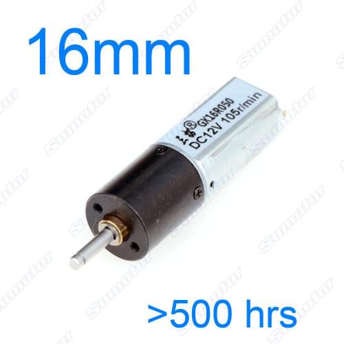 GX16 D=16mm 12V small Planetary gear motor robot motor High torque Low speed DC brushed tubular motor Milk maker valve motor