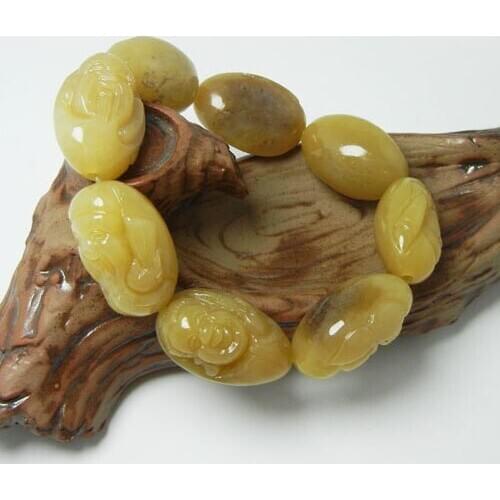 H05#Hetian jade bracelet Russian material full of sugar white jade bracelets Male eight fairy bracelet