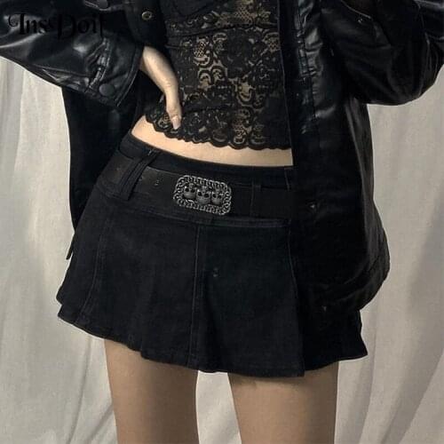 Женские юбки в складку INSDOIT China At AliExpress