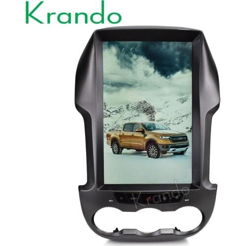 Krando Android 8.1 12.1" verticial screen car entertainment system for Ford Ranger f250 2010-2015 radio audio stereo WIFI