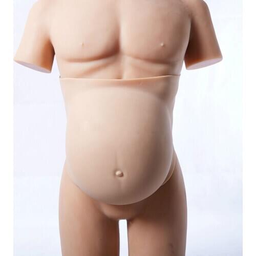 False Pregnant Belly 6KG Huge Twins 8-10months Soft Full Silicone Tummy Shapewear