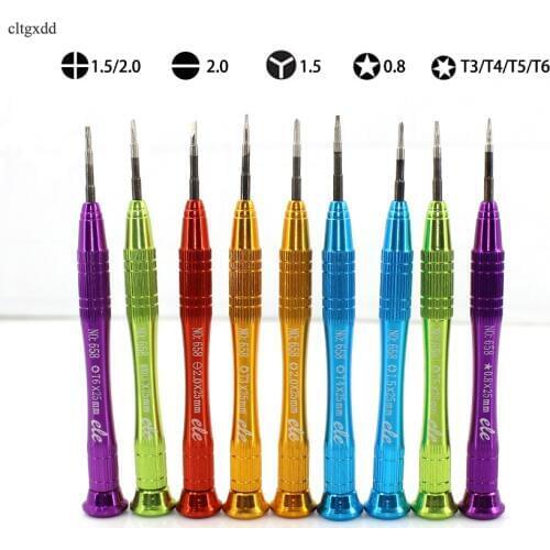 Cltgxdd Magnetic Screwdriver For iPhone Samsung Galaxy DIY Mobile Phone Tablet PC ect Opening Repair Tools Random Color