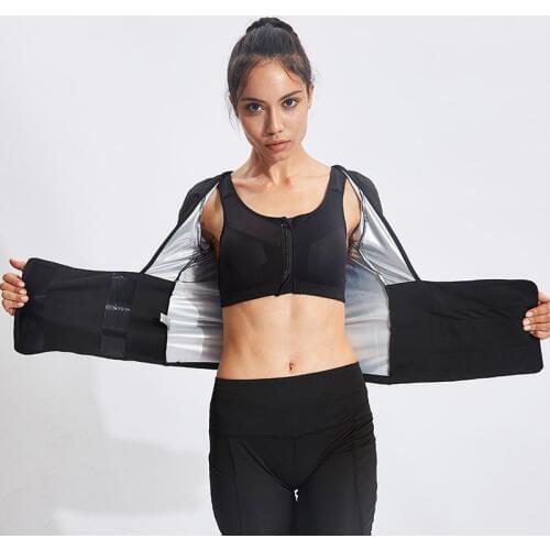 Wholesale Waist Trainer Girdle Sweat Vest Body Shaper Tummy Control Slimming Belt Women Tops Plus Size Shapewear Bodysuit Y H