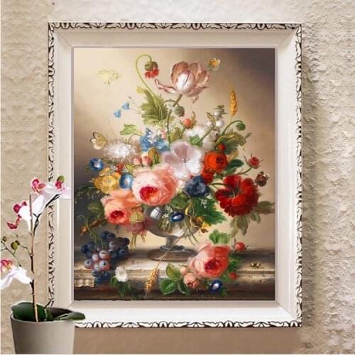 Full Square/Round Drill 5D DIY Diamond Painting "Flower Scene" Embroidery Cross Stitch Mosaic Gift 3D Home Decor