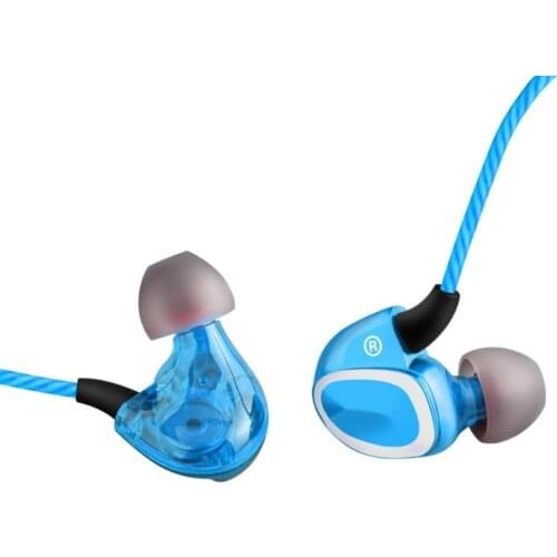 3.5mm Dual Moving Coil In-Ear Bass HiFi Wired Earphone Headset for Phone Laptop