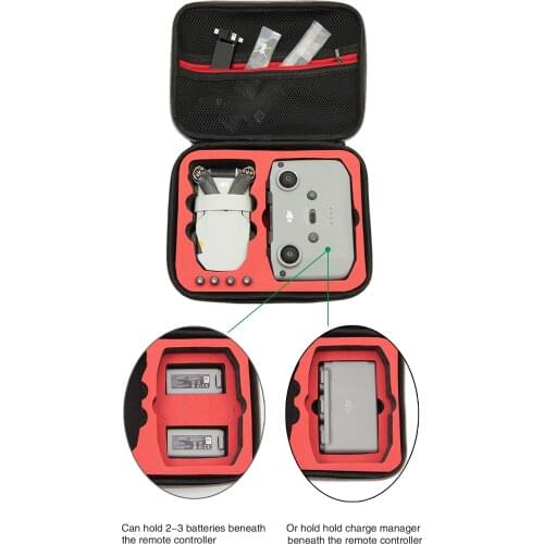 For DJI Mavic Mini 2 RC Drone Remote Controller Battery Body Handbag Shockproof Waterproof Portable Storage Bag Accessories