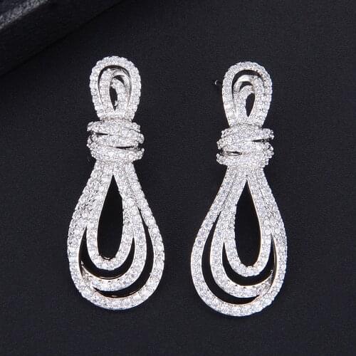 PYJTRL Irregular Knot Shape Hollow Earrings