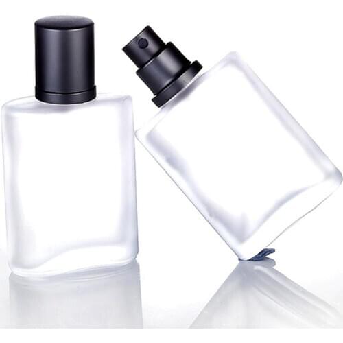 30/50ml Travel Mist Spray Perfume Atomizer Transparent Portable Fine Glass Bottles Empty Pump Sprayer Refillable Bottle
