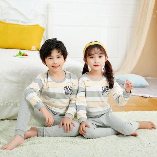 Christmas Pajamas Children Winter Pyjamas Sets Girls Pajamas Boy Clothes Kids Sleepwear Cotton Animal Pijamas Kids Clothing Sets