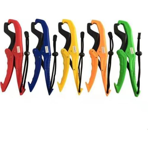 Fish Grabber Plier Controller Practical Fishing Gripper Gear Tool ABS Grip Tackle Holder Fish Clamp with Adjustable Rope