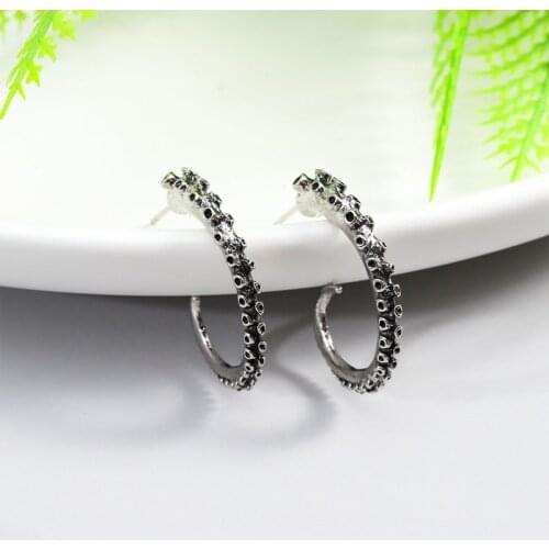 Gothic Punk Tails Boho Octopus Tentacles Stud Earrings Gift