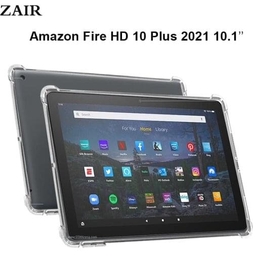 TPU Case For Amazon Kindle Fire HD 10 Plus 2021 Silicone Case Soft Transparent TPU Back Cover Fire HD 10+ 11th Generation Case