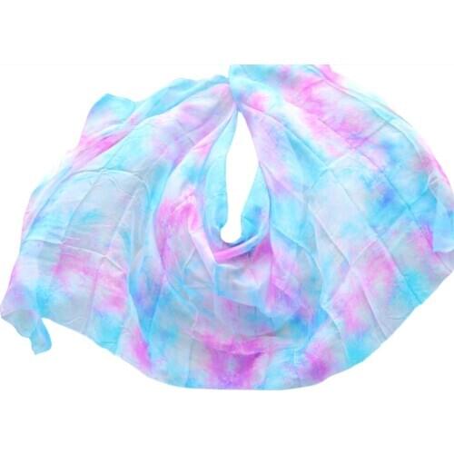 2019 new design 100% Silk Veil Belly dance Stage Performance Dancewear Accessories wholesale Size and color can be customized