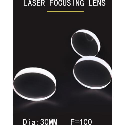 Weimeng brand focusing lenses/laser optical glass For Fiber Laser cuting machine Dia 30mm F=100 H-K9L 1064nm AR Plano-convex