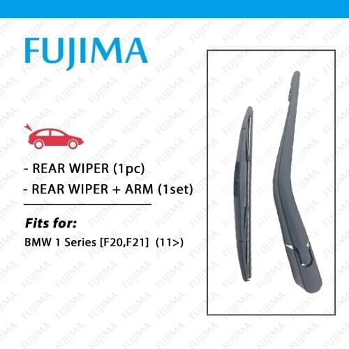 FUJIMA Rear Wiper Blade and Arm for BMW 1 Series F20 F21 (2011-Onwards) Back Windscreen Rear Wiper Arm 116i 118i 120i 125i
