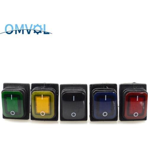 1PC fixed locking &Momentary Waterproof 4Pin Rocker Switch 2 Positions 16A 250VAC 20A 125VAC