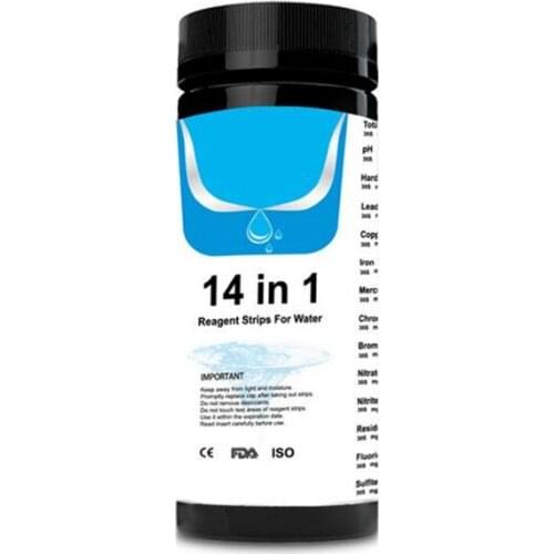 50/100pcs 3/6/14-in-1 Drinking Water PH Test Strips Swimming Pool PH Test Paper Aquarium Fish Tank Water Test Strip PH tester