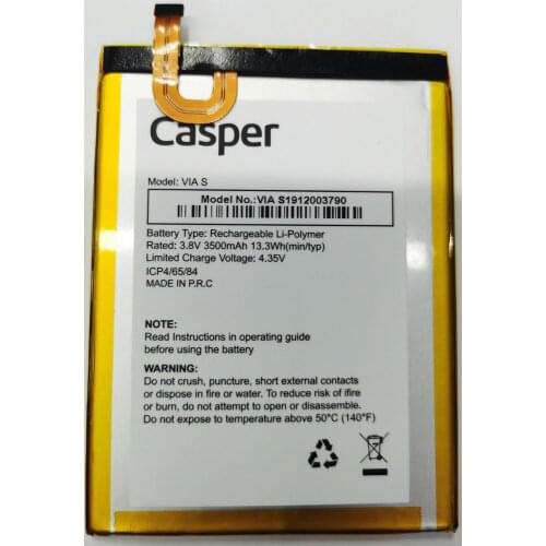 Brand new High Quality 3500mAh Casper VIA S Battery For Casper VIA S Mobile Phone