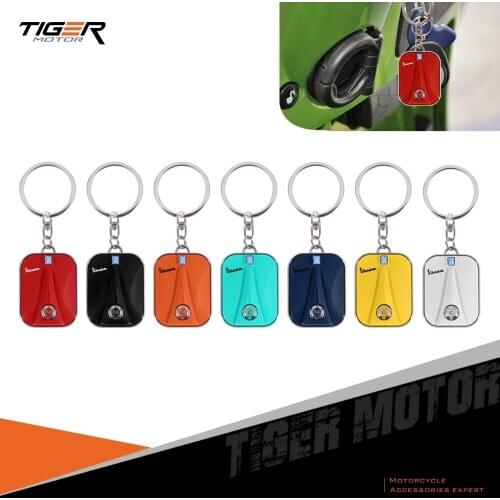 For Piaggio Vespa Scooter Accessories Sprint Primavera 50 150 150S 946 Etc Chrome Motorcycle Keychain Key Ring