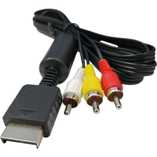 Audio Video AV Cable to RCA for SONY PS2 PS3 PlayStation Cable Console TV Game Computer Accessories Multi Component Games 1.8m