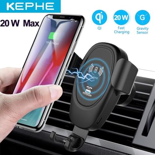 Automatic Car Charger 20W Car Wireless Charger For Xiaomi 9 IphoneX Quick Charge Fast Charger For Samsung S20 Iphone8 Huawei P20