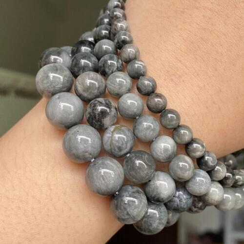 A+ Natural Gem Stone Eagle Eye Hawk Eye Round Beads For Jewelry Making Diy Bracelet Necklace Accessories Supplies 6 8 10 12mm