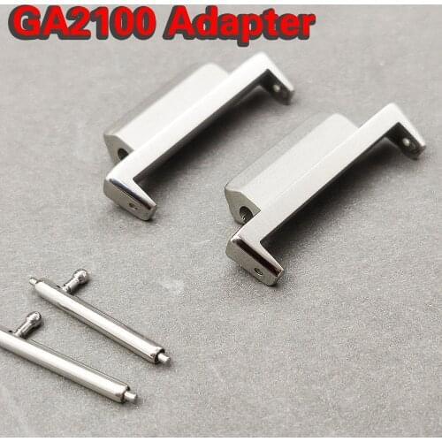 Quick Release Watch Band Switch Spring Bars Strap Link Pin Connector for Casio G-Shock GA2100 GA-2100 Refit Adapter Stainless