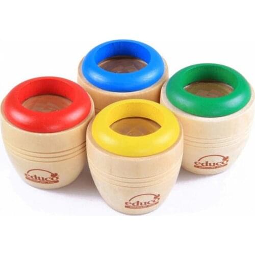 Kids Montessori Educational Wooden Kaleidoscopes Toy Interesting Colorful World Educational Science Toys Gifts for Children