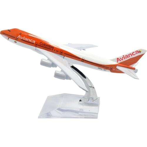TANG-DYNASTY(TM )1:400 16cm Boeing B747-200 Avianca Airline Metal Airplane Model Plane Toy Plane Model