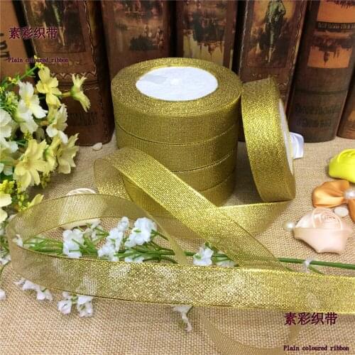 3/4"(20mm) Width 250Yards Gold Onions Belt Ribbon For Gift Packaging Wedding And Christmas Decoration Belt Meters Ribbons