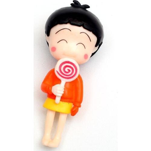 LF 4Pcs Resin Orange Cartoon Doll 43X18mm Decoration Crafts Flatback Cabochon Embellishments For Scrapbooking Diy Accessories