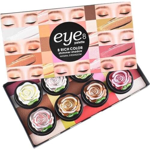 MagiDeal Makeup Matte 8 Color Eyeshadow Gel Cream Liquid Eye Shadow Eyeliner
