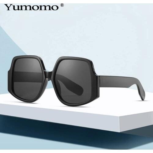 Polygon Oversized Sunglasses Women Men Retro Steampunk Eyewear Classic Big Frame Sun Glasses Ladies Shades UV400 Glasses Unisex