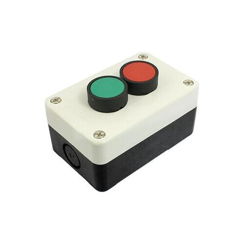 Momentary Push Button Red Green 2 Switch Control Station Ui 600V Ith 10A