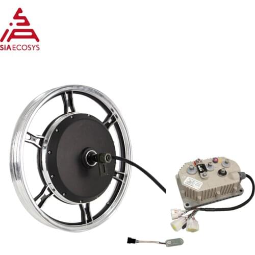 SiAECOSYS QSMOTOR 17x1.6inch 2000W 72V 70kph Hub Motor with KLS7222H controller and kits for Scooter