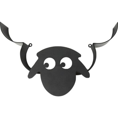 Nordic Style Head Wall Mounted Toilet Paper Holder Tissue Roll Metal Iron Storage Rack Organizer Bathroom