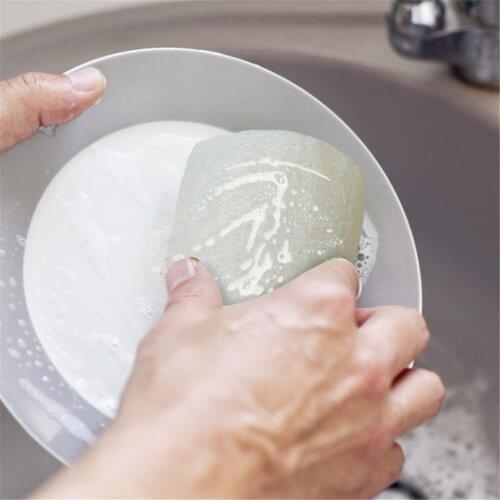 Natural Anti-oil Kitchen Loofah Sponge Scrubber Dish Bowl Cleaning Brush NEW
