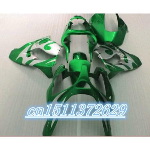 Dor-ABS Fairing For Kawasaki green black silver 2002 2003 ZX 900 zx9r Ninja ZX 9R ZX 9R 02 03 Ninja ZX9 R 2002-2003 D