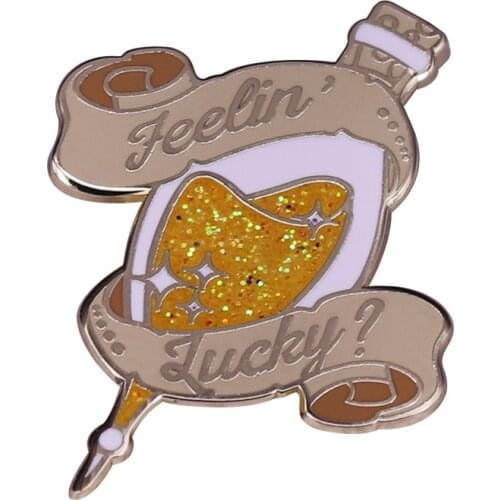 PF200 Dongmanli School of Magic Potion Witch Enamel Pins Badge for Backpack Collar Lapel Pin Hat Jewelry Birthday Gifts for Kids