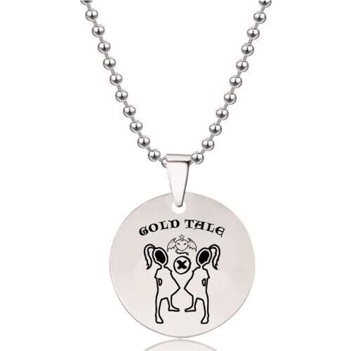 BLINGPAW Stainless Steel Pendant Neckalce Keychain Pendant Dog tag Bag Ornaments Gold Black Silver