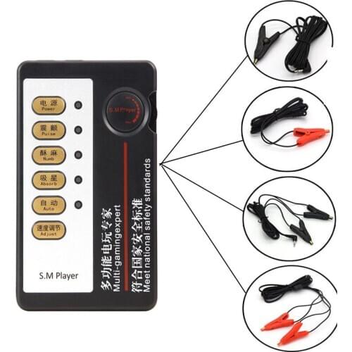 Electric Shock Nipple Clamps Breast Massager BDSM Bondage E-stim Clitoris Clips Electro Penis Stimulation Sex Toys For Women