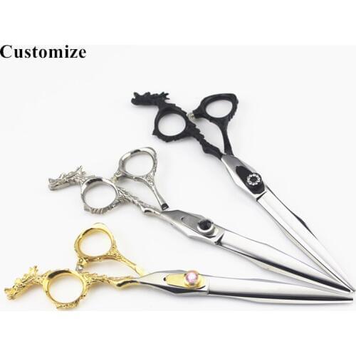 Customize professional japan 7 inch Dragon Pet dog grooming hair scissors barber Cutting scissor shears hairdressing scissors