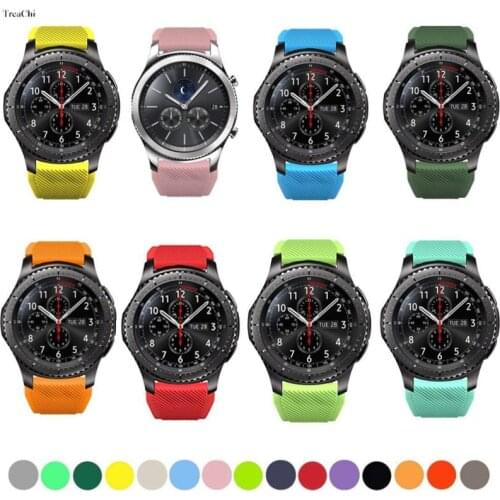 Silicone Strap for Samsung Galaxy Rubber Belt Huawei Watch Band Wristband gt 2/2e/pro Bracelet Active 20mm 22mm