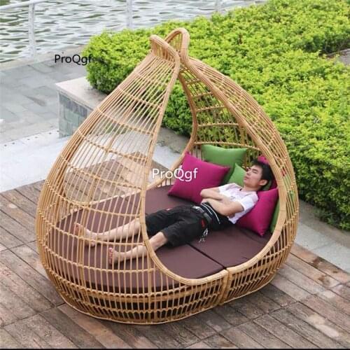 Prodgf 1 Set for Minshuku 200*150*200cm Rattan Sleeping Bed