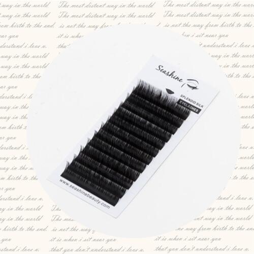Seashine Individual Lash J B C D L Curl Eyelashes Extension High Quality Individual Lash Easy Fans Volume Lash Mattle Individual