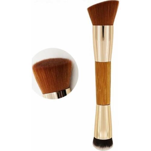 Sythetic hair special bamboo handle double liquid BB cosmetic brushes make up foundation Brush tools